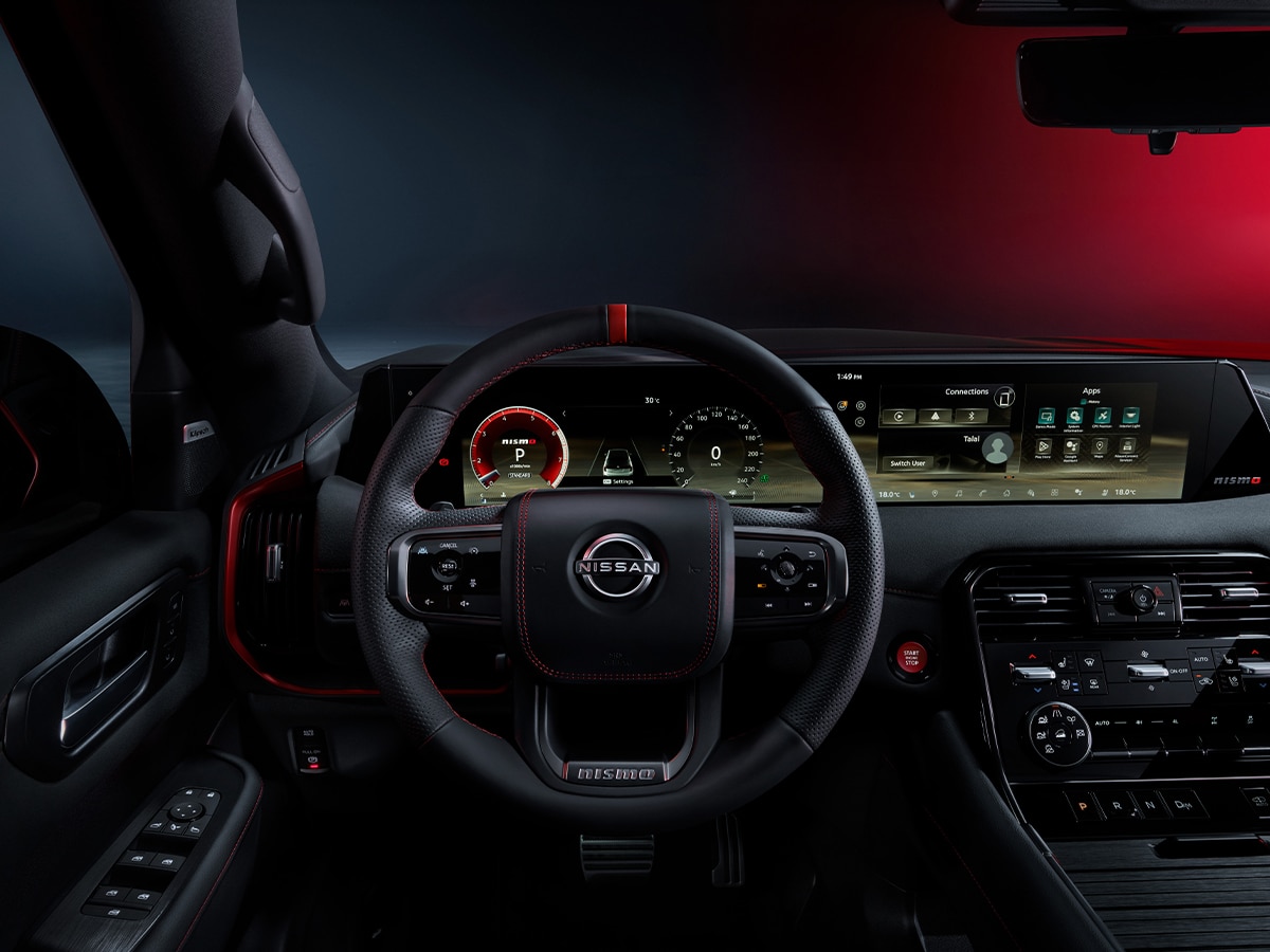 Nissan patrol nismo steering wheel and display