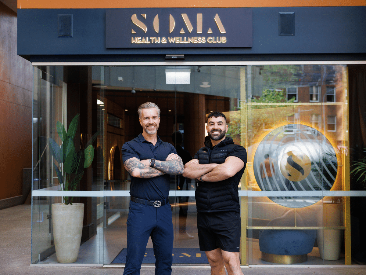 Soma Fitness Sydney co-founders Simon Anderson and Franco Atashi | Image: Soma Fitness