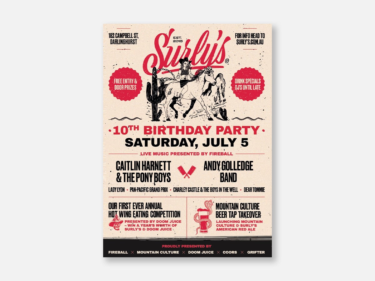 Surly’s Announces 10th Birthday Party | Image: Surly's
