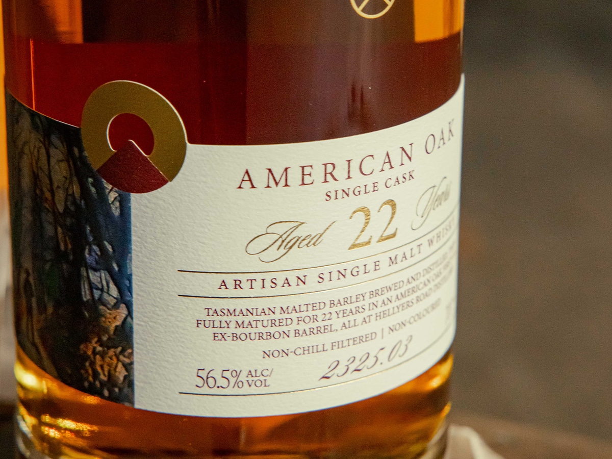 Hellyers Road American Oak 22 Year Old Single Cask 2325.03 | Image: Hellyers Road
