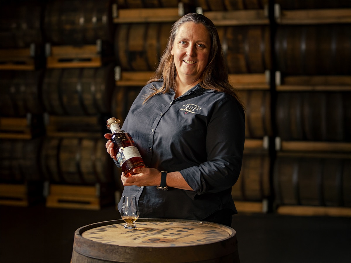 Fiona Coutts, head distiller at Hellyers Road | Image: Hellyers Road Distillery