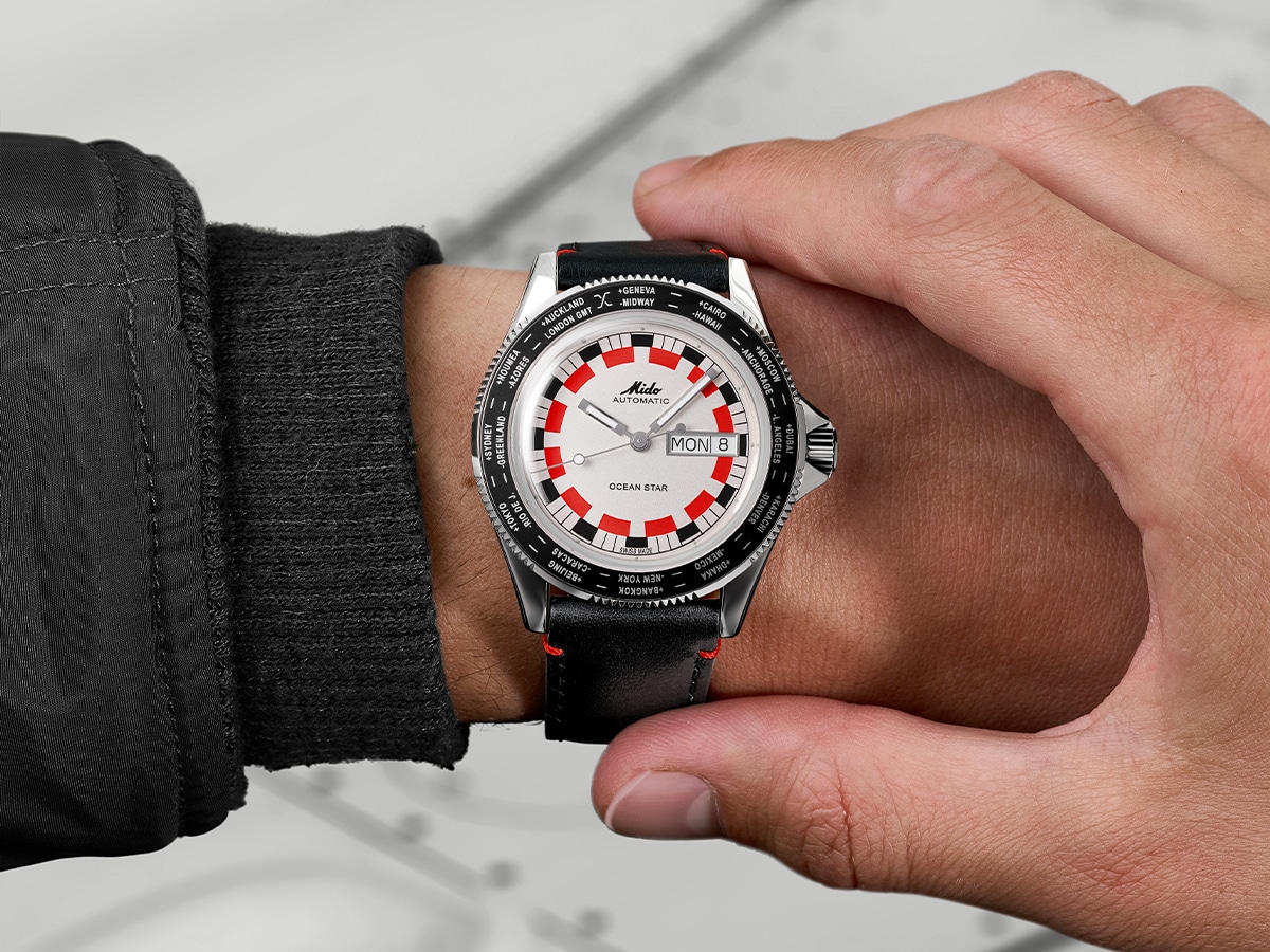 Mido Ocean Star Worldtimer M026.830.16.030.00 | Image: Mido