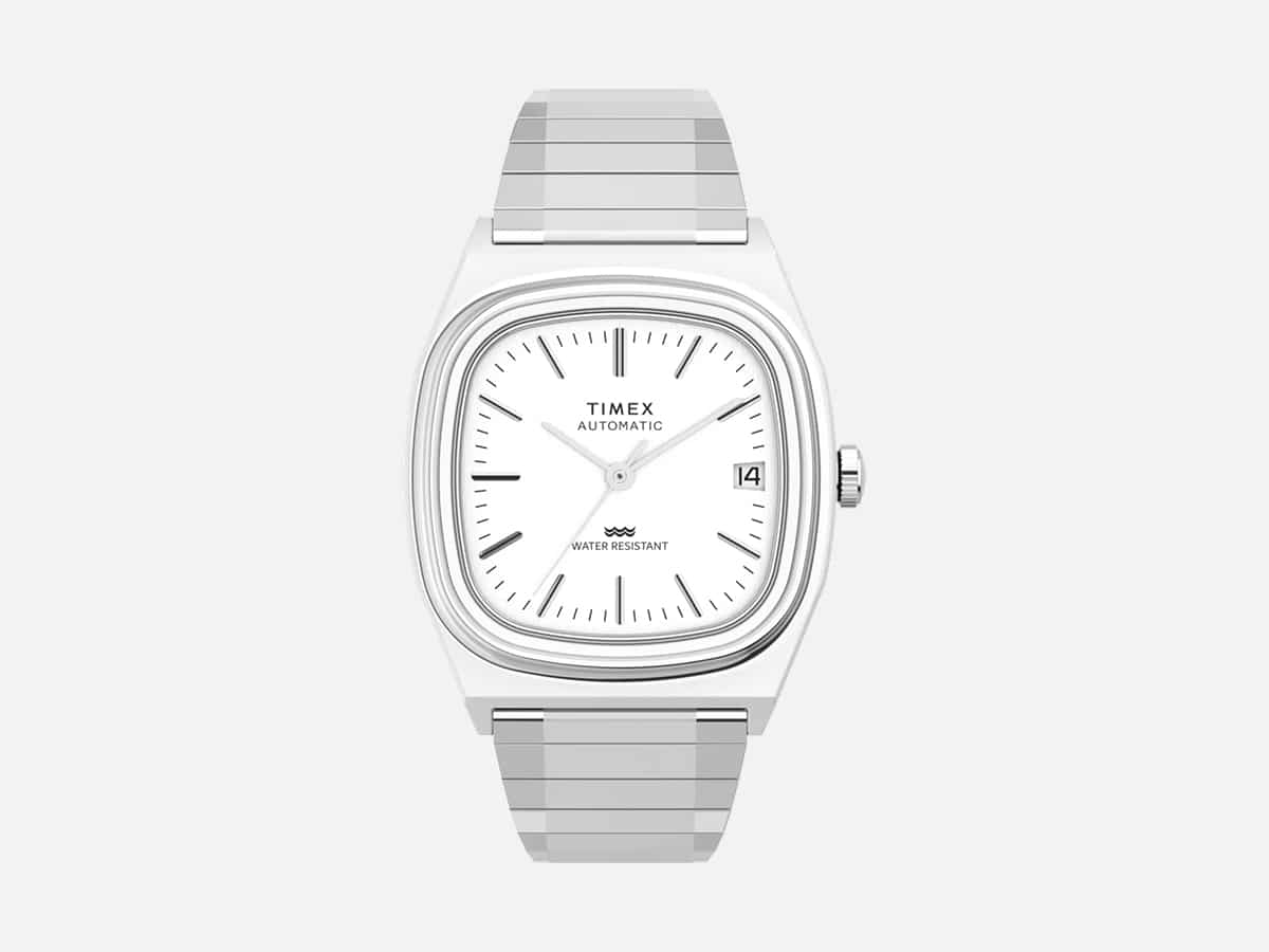 Timex automatic 1983 e line reissue front
