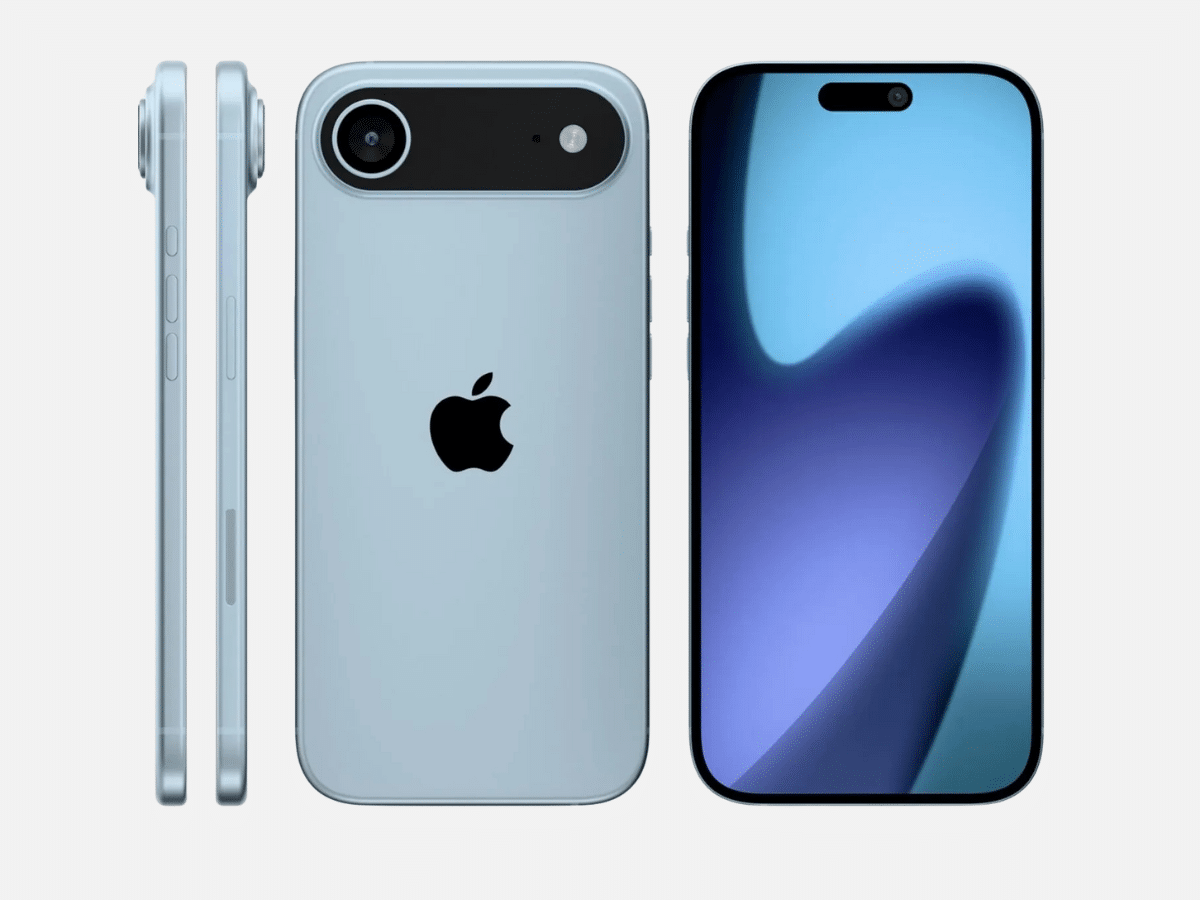 A full-scale render of the upcoming iPhone 17 Air | Source: Render by @asherdipps