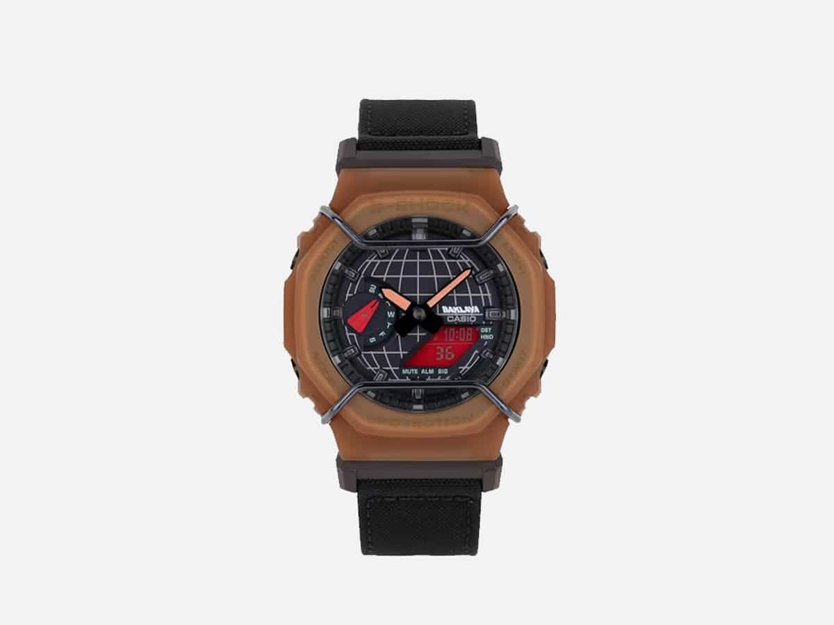 Action bronson baklava g shock ga2100 desert king on wrist close up