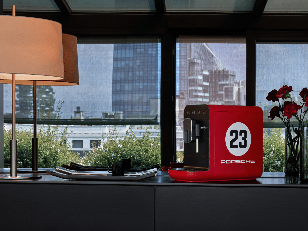 Porsche x SMEG Bean To Cup Automatic Coffee Machine Limited Edition | Image: Smeg