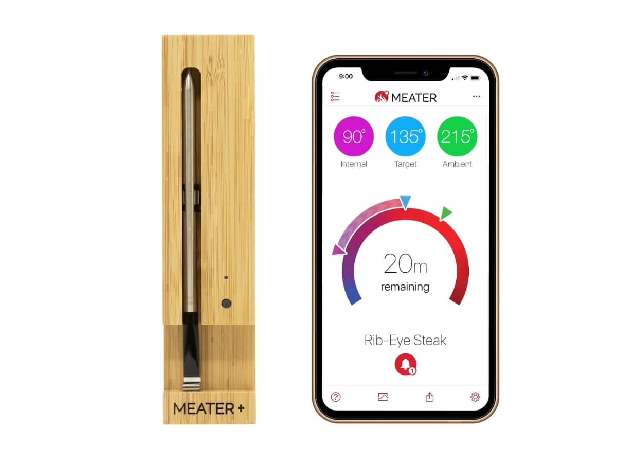 Meter meat thermometer