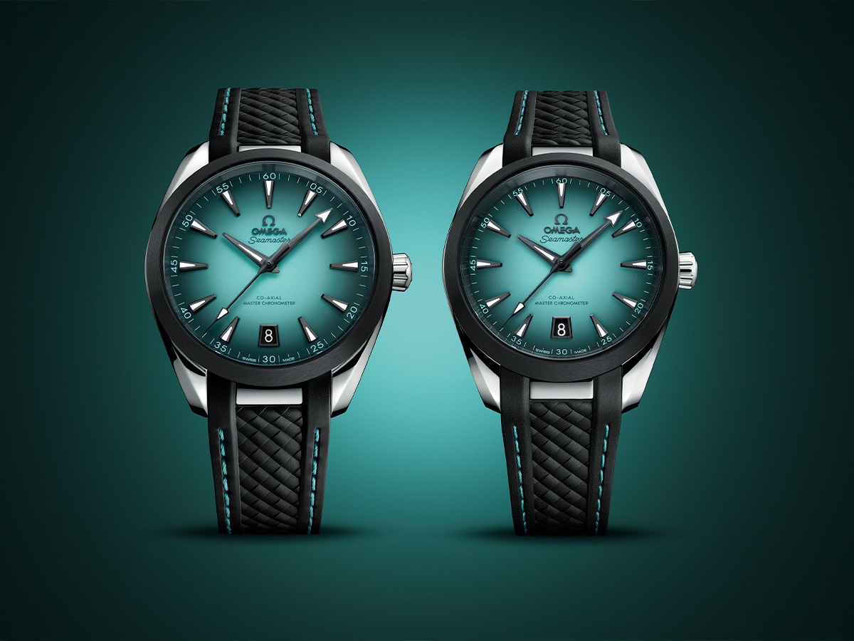 OMEGA Seamaster Aqua Terra 150M Turquoise 41mm and 38mm