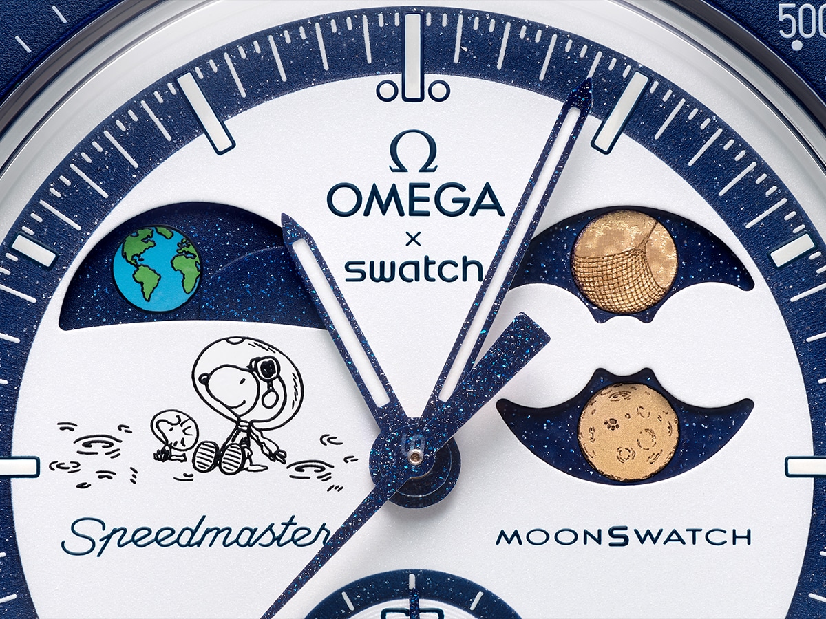 Omega x swatch mission to earthphase moonshine gold dial day