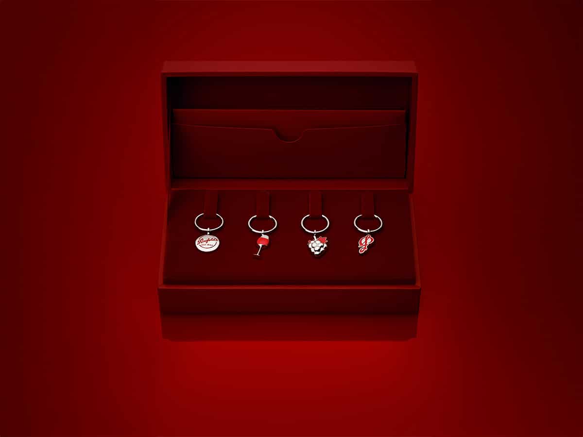 Penfolds Wine Glass Charms | Image: Penfolds Wine
