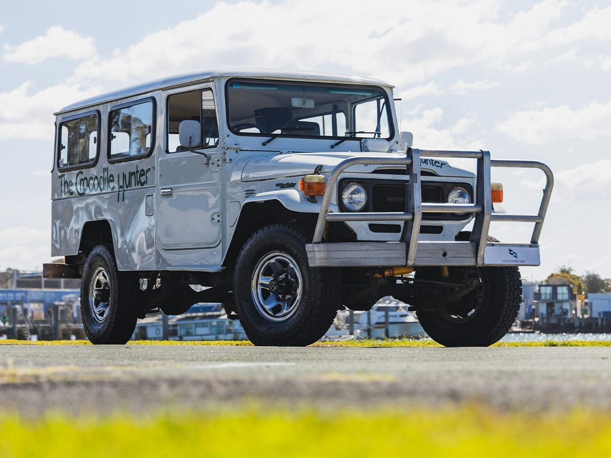 Steve irwin's v8 swapped 'crocodile hunter' toyota landcruiser front end