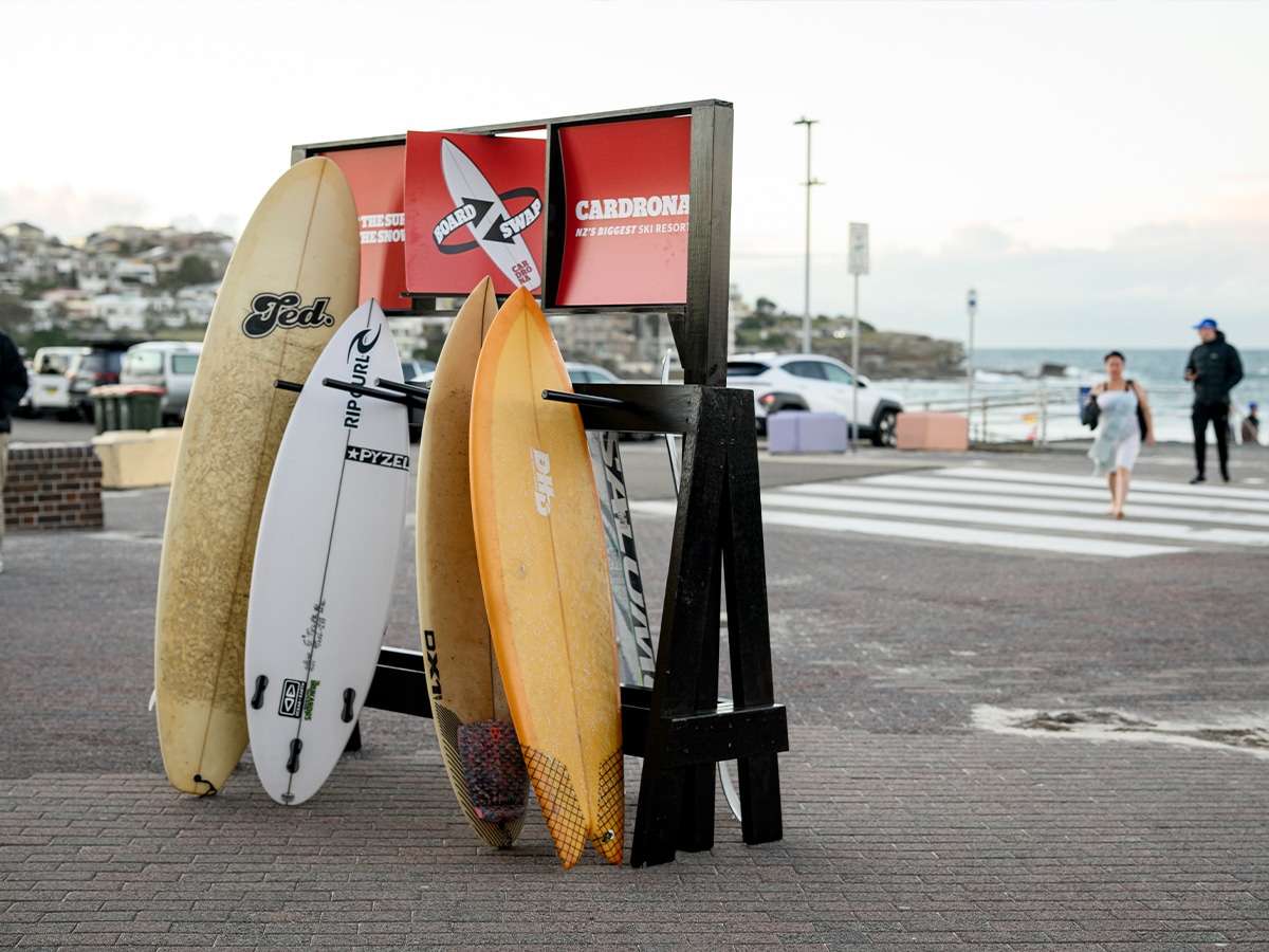 Tyler Wright for Cardrona Ski Resort in Bondi Beach | Image: Supplied