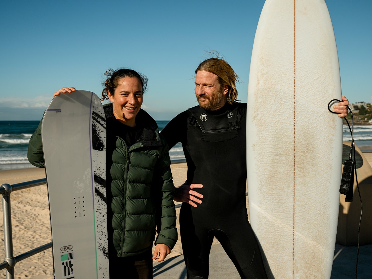 Tyler Wright for Cardrona Ski Resort in Bondi Beach | Image: Supplied