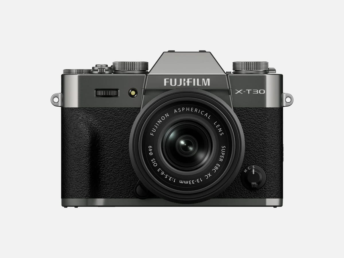 Fujifilm X-T30 III camera with lens in front view