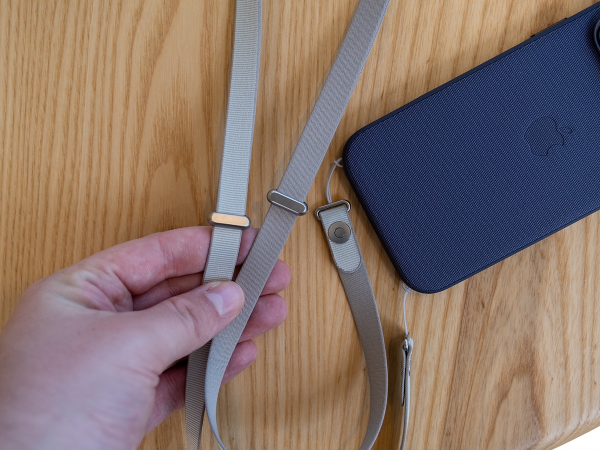 Apple crossbody strap review hardware up close 4