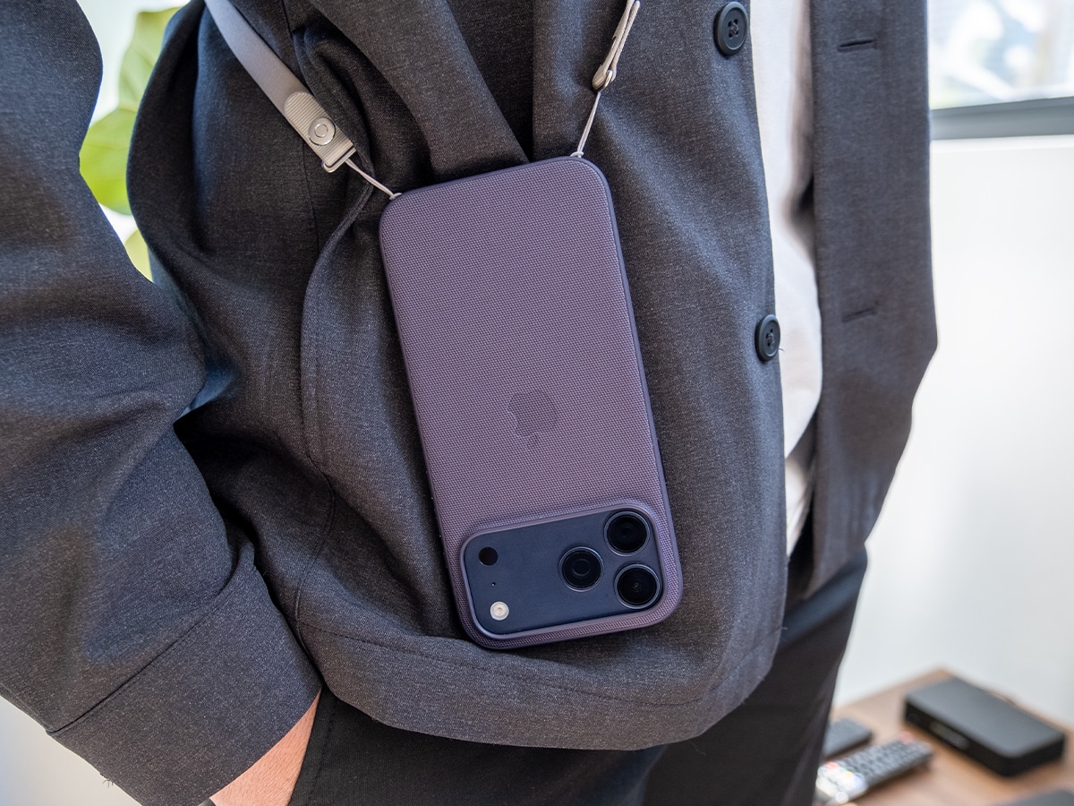 Apple crossbody strap review on body 2