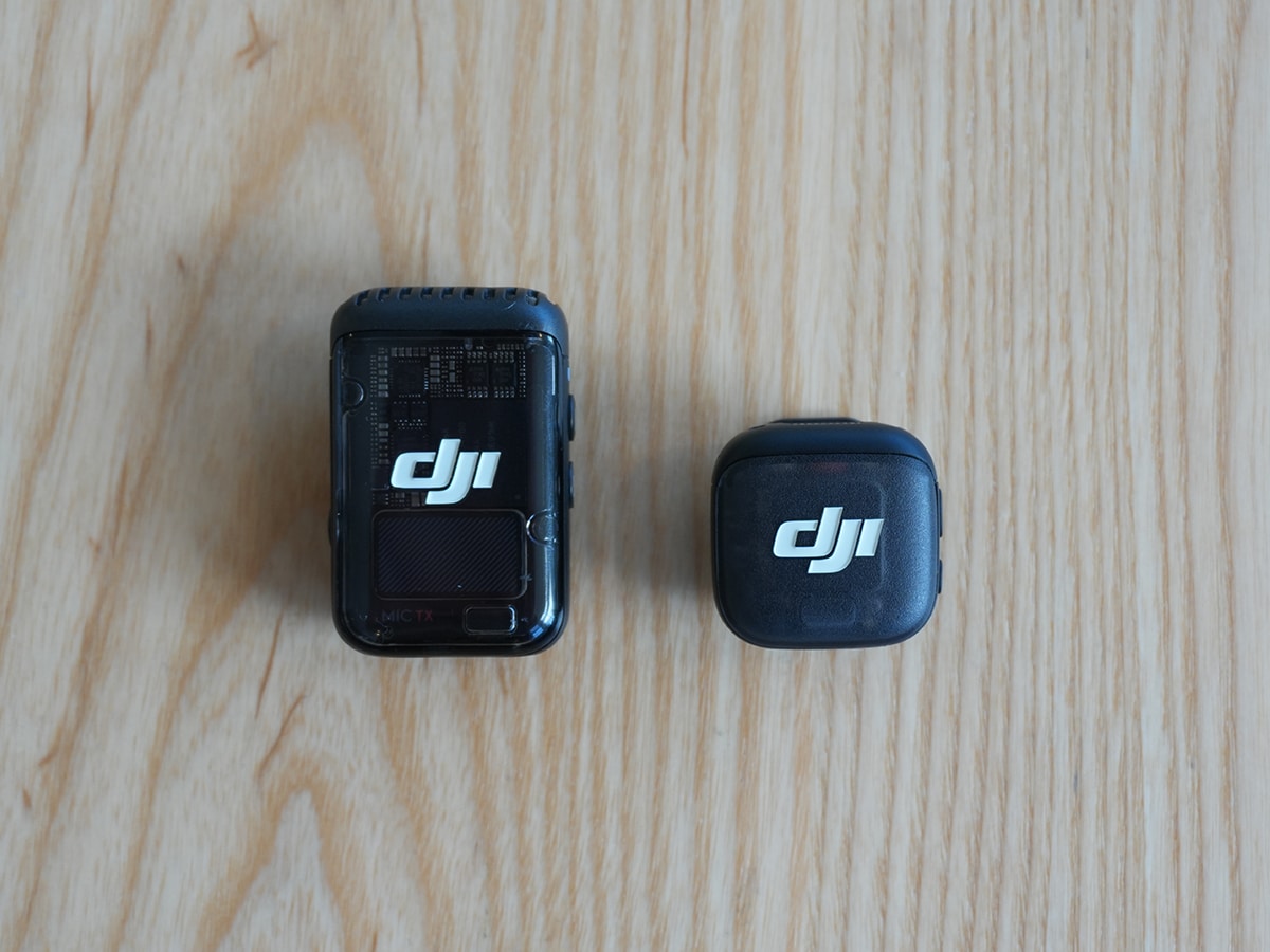 Dji mic 3 vs mic 2 size comparison
