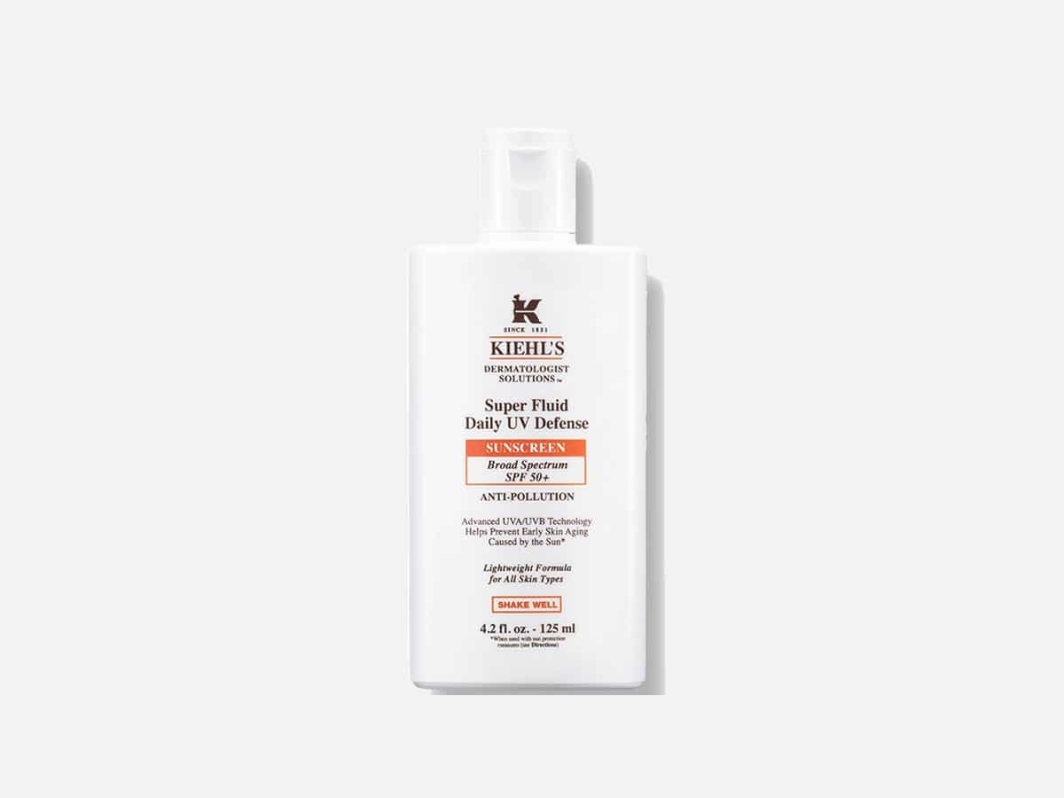 Kiehls super fluid uv defense daily facial sunscreen spf 50