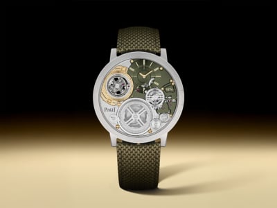 Piaget's Teeny, Tiny Altiplano Tourbillon Cops a Khaki Makeover