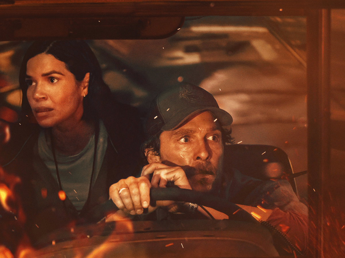 America Ferrera and Matthew McConaughey in 'The Lost Bus' | Image: AppleTV+