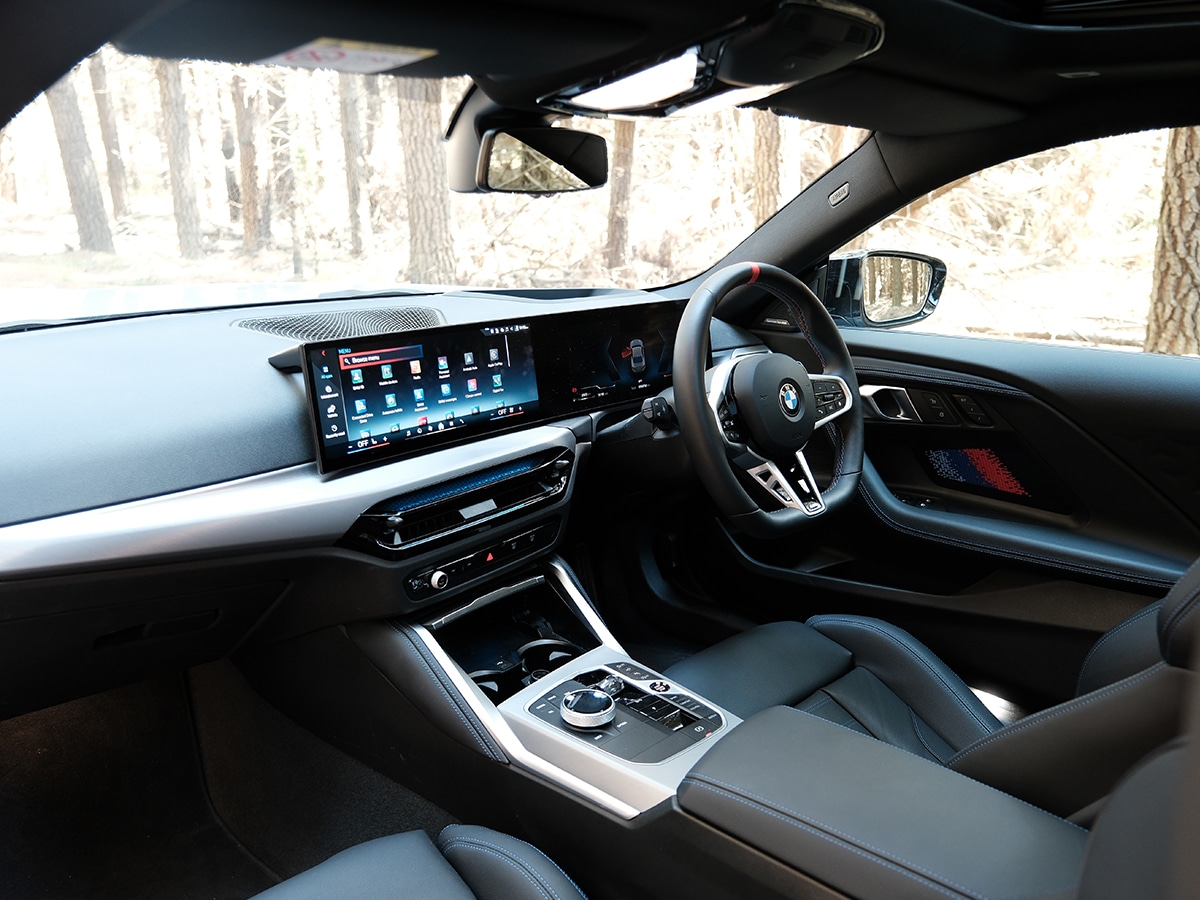 2025 bmw m240i brooklyn grey review dashboard