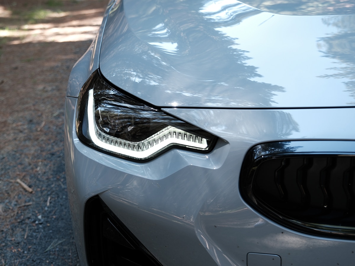 2025 bmw m240i brooklyn grey review headlight