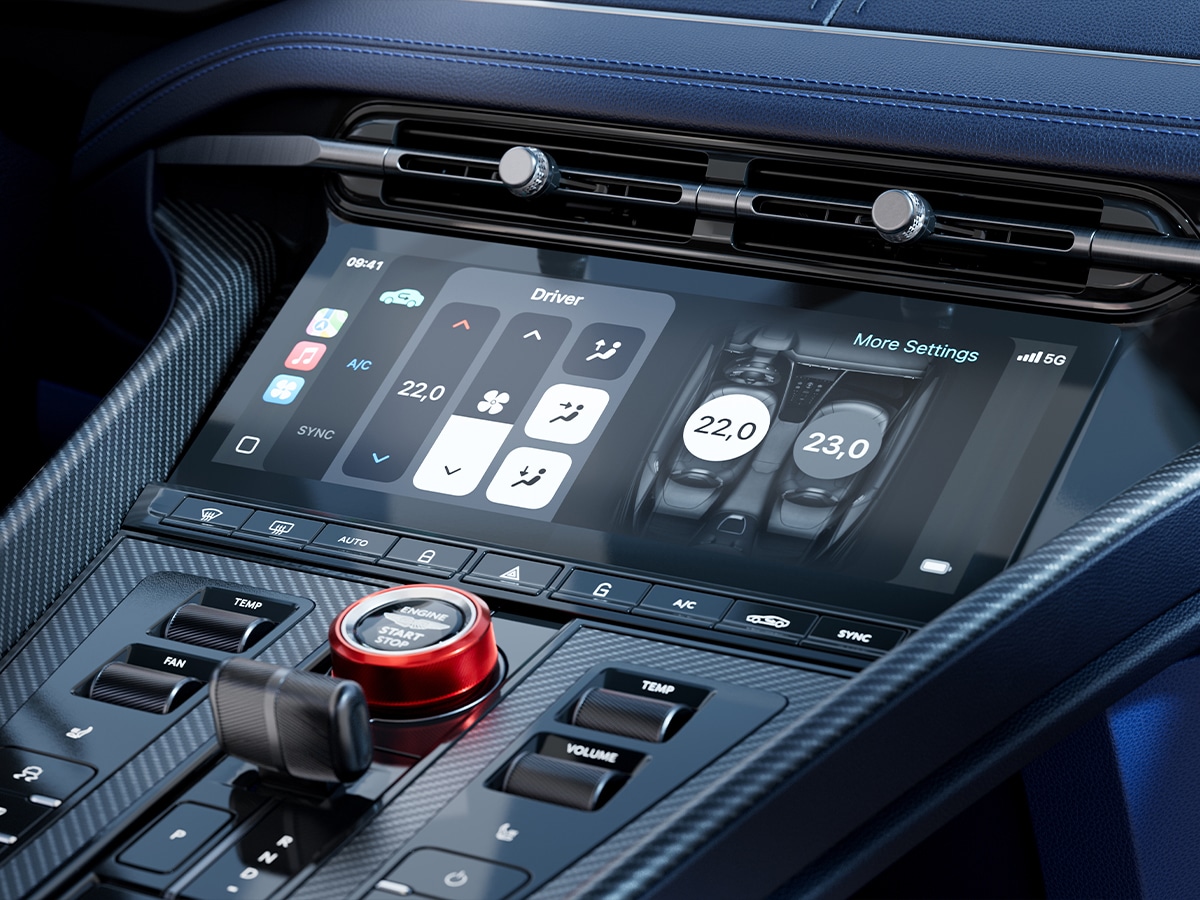 2026 aston martin db12 s centre infotainment screen