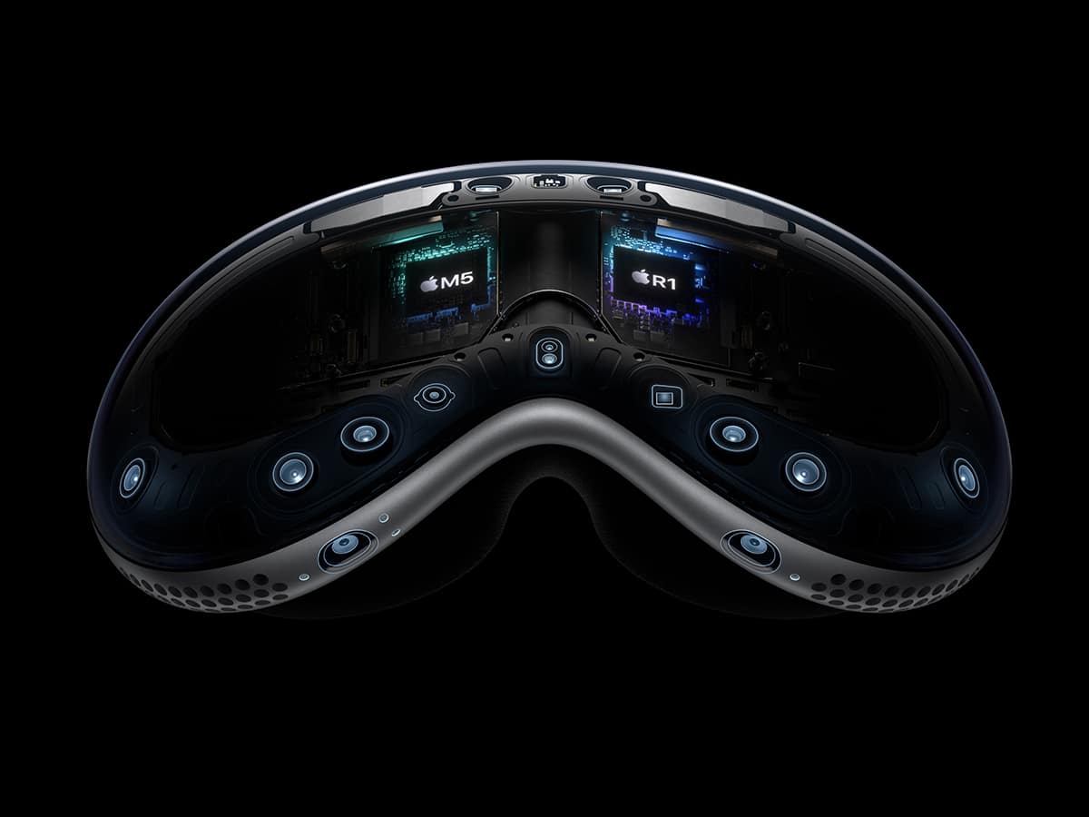 Apple vision pro black background