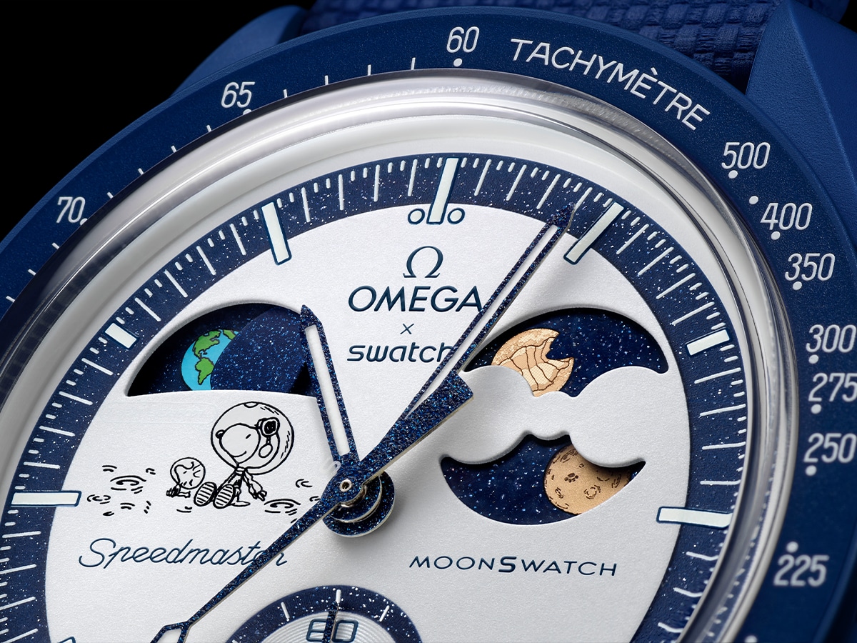 'beaver moon' omega x swatch mission to earthphase moonshine gold