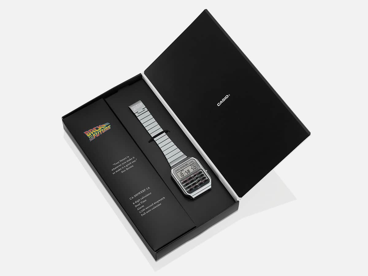 Casio CA500WEBF-1A 'Back to the Future' Watch | Image: Casio America Inc.