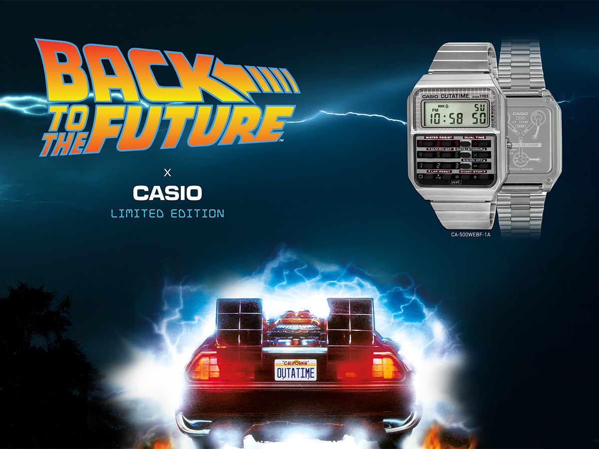 Casio CA500WEBF-1A 'Back to the Future' Watch | Image: Casio America Inc.