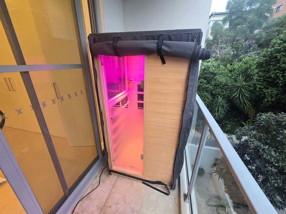 Evolve mini infrared sauna cover