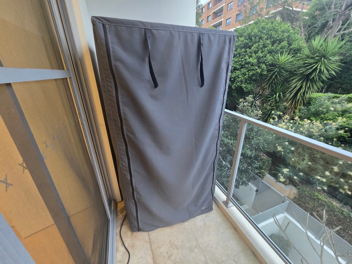 Evolve mini infrared sauna covered