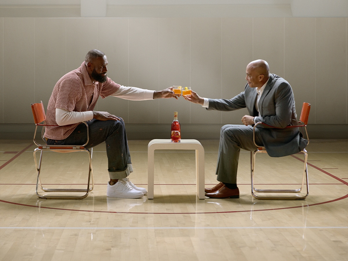 Lebron the decision part ii cheersing glass