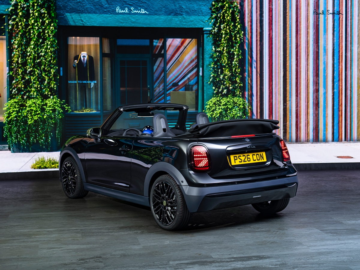 Mini paul smith convertible rear three quarter
