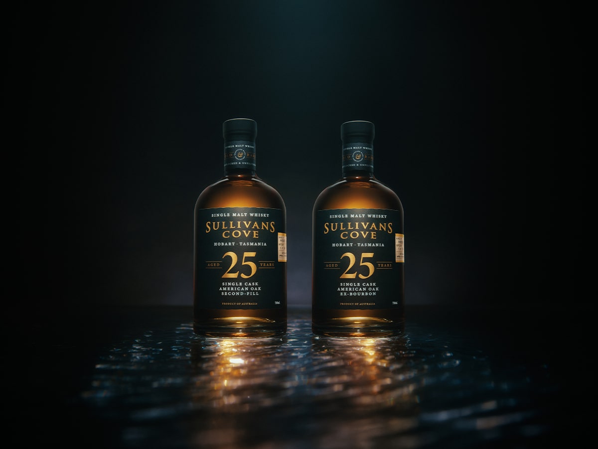 Sullivans Cove 25-Year-Old Cask No HH0010 and Single Cask No HH0056