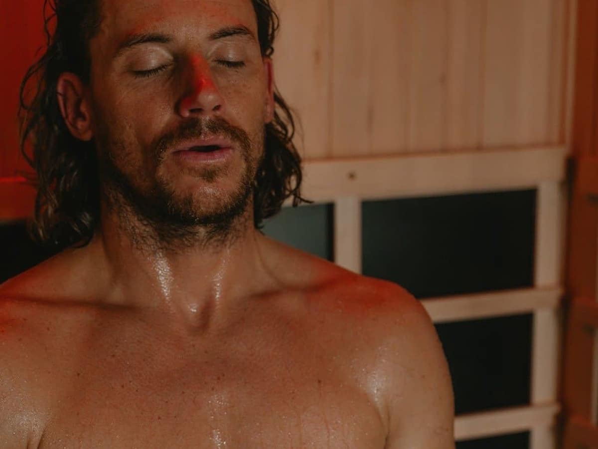 Sun stream infrared sauna sweating