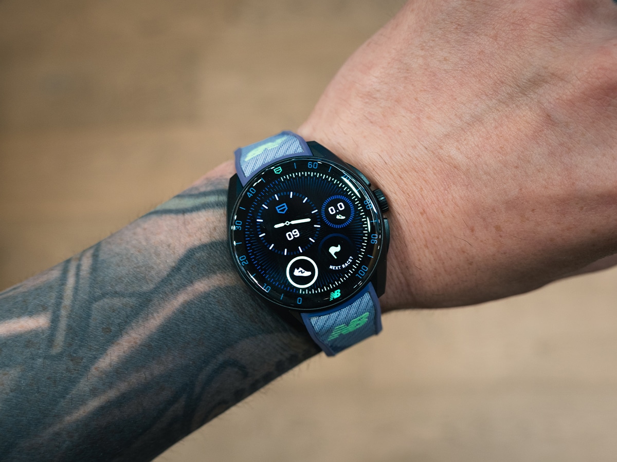 TAG Heuer Connected Calibre E5 40MM × New Balance Edition | Image: Nick Hall/Man of Many
