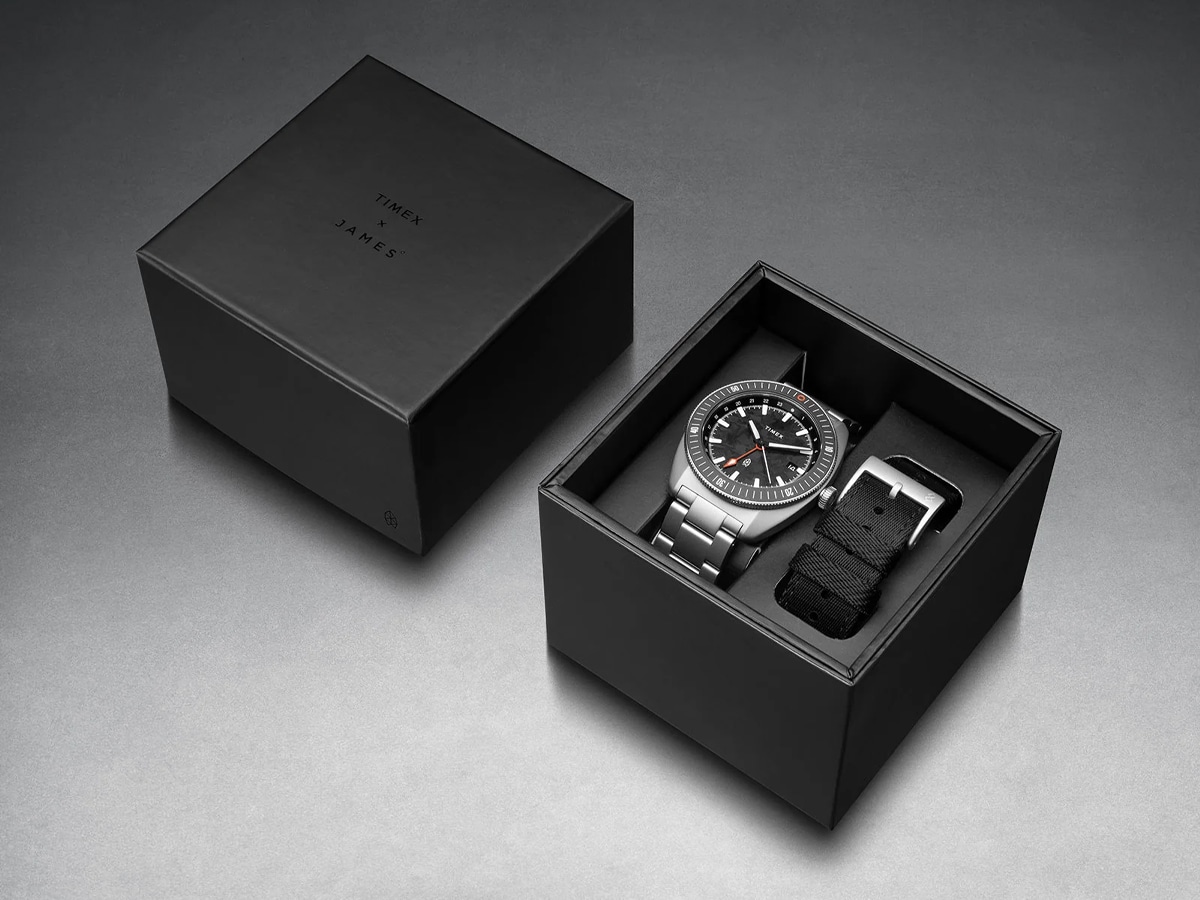 The James Brand × Timex Automatic GMT Nocturne Edition | Image: The James Brand