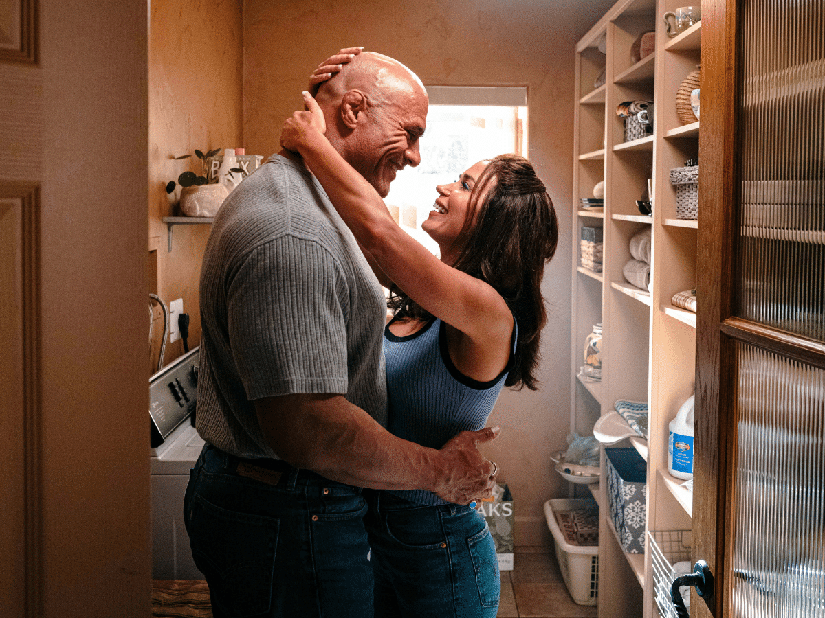 (L-R) Dwayne Johnson, Emily Blunt | Credit: Eric Zachanowich
