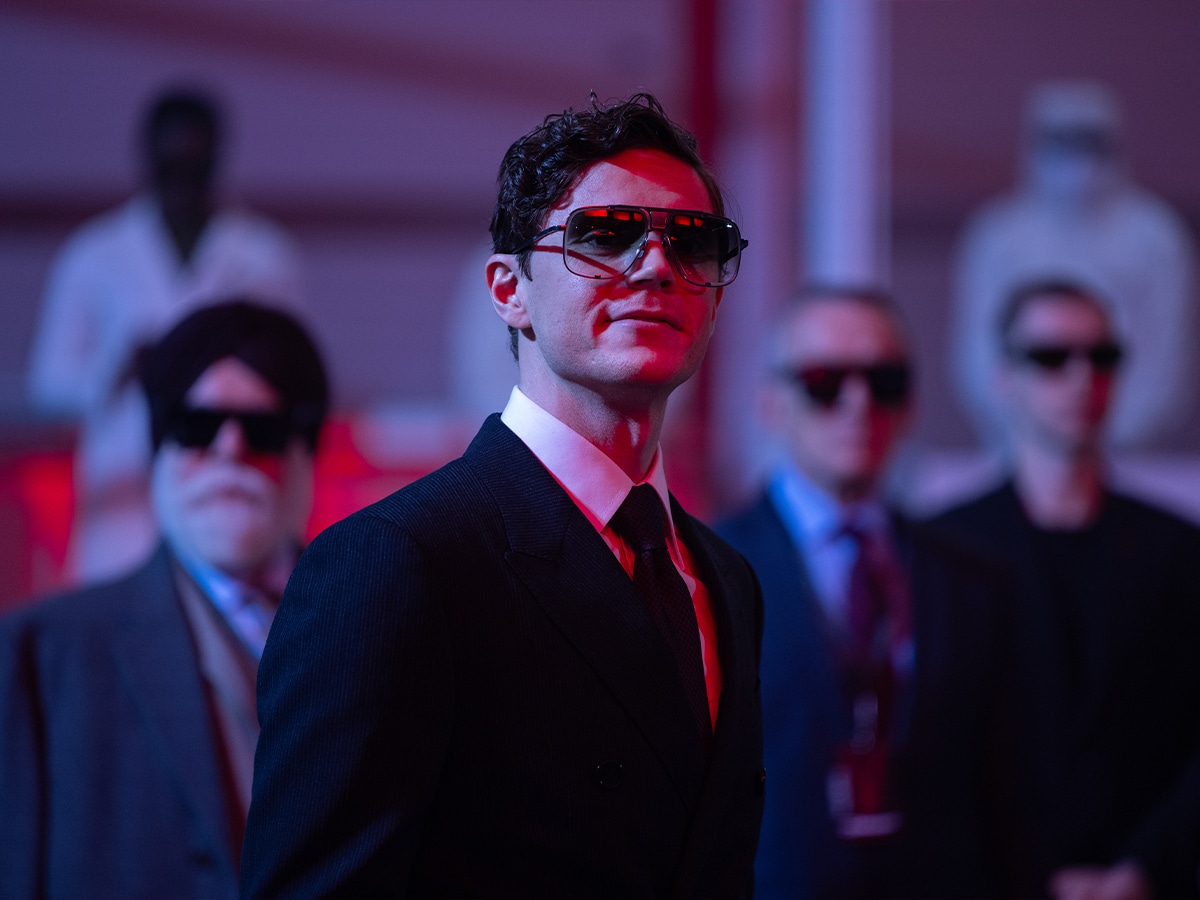 Evan Peters in 'Tron: Ares' | Image: Walt Disney Studios Motion Pictures