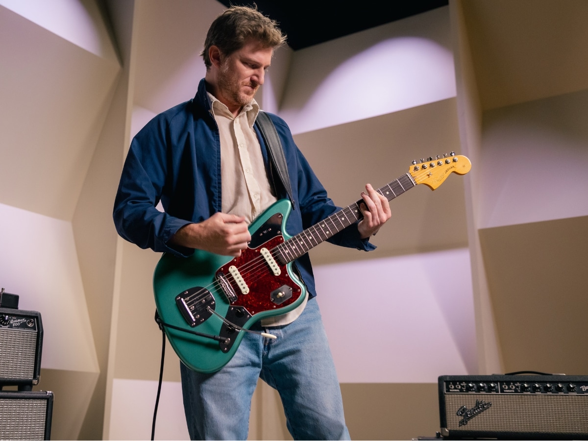 Fender American Professional Classic Jaguar (Faded Sherwood Green Metallic)