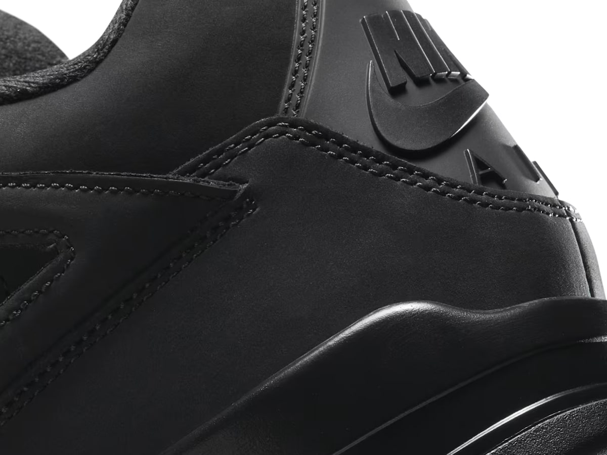 2025 air jordan 4 black cat heel