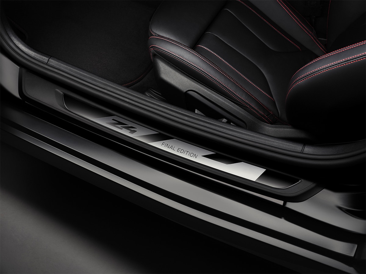 2026 bmw z4 final edition door sill logo