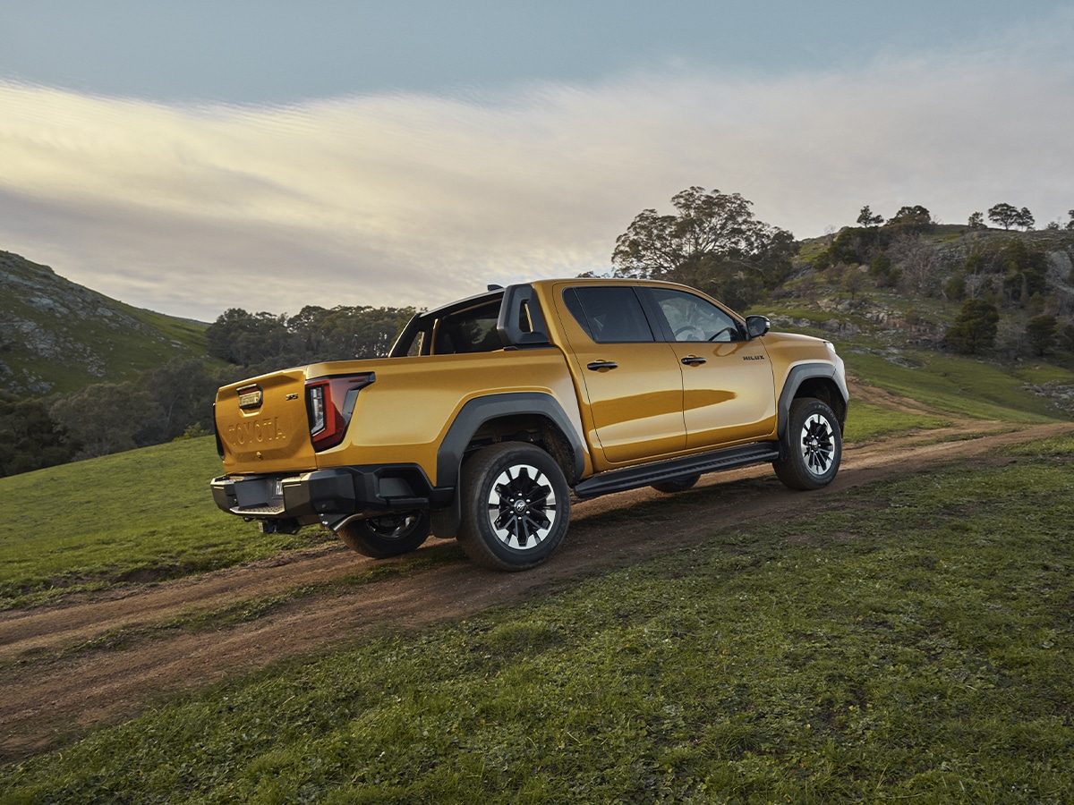 2026 toyota hilux rear three quarter
