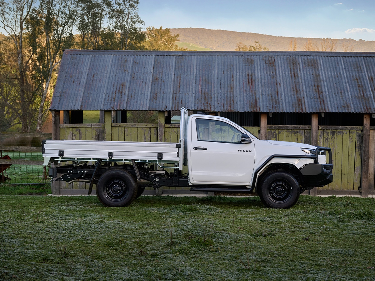 2026 toyota hilux side on workmate