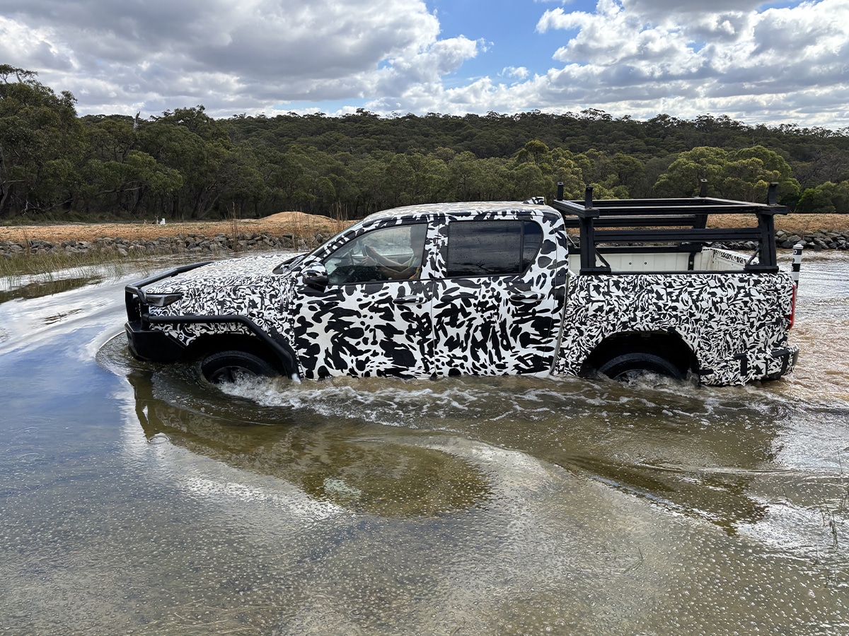 2026 toyota hilux testing in water