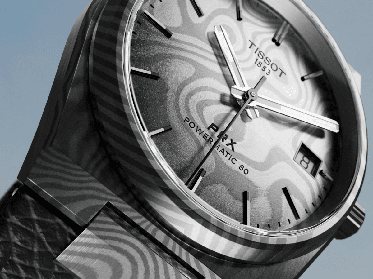 Tissot PRX Damascus Steel 38mm | Image: Tissot