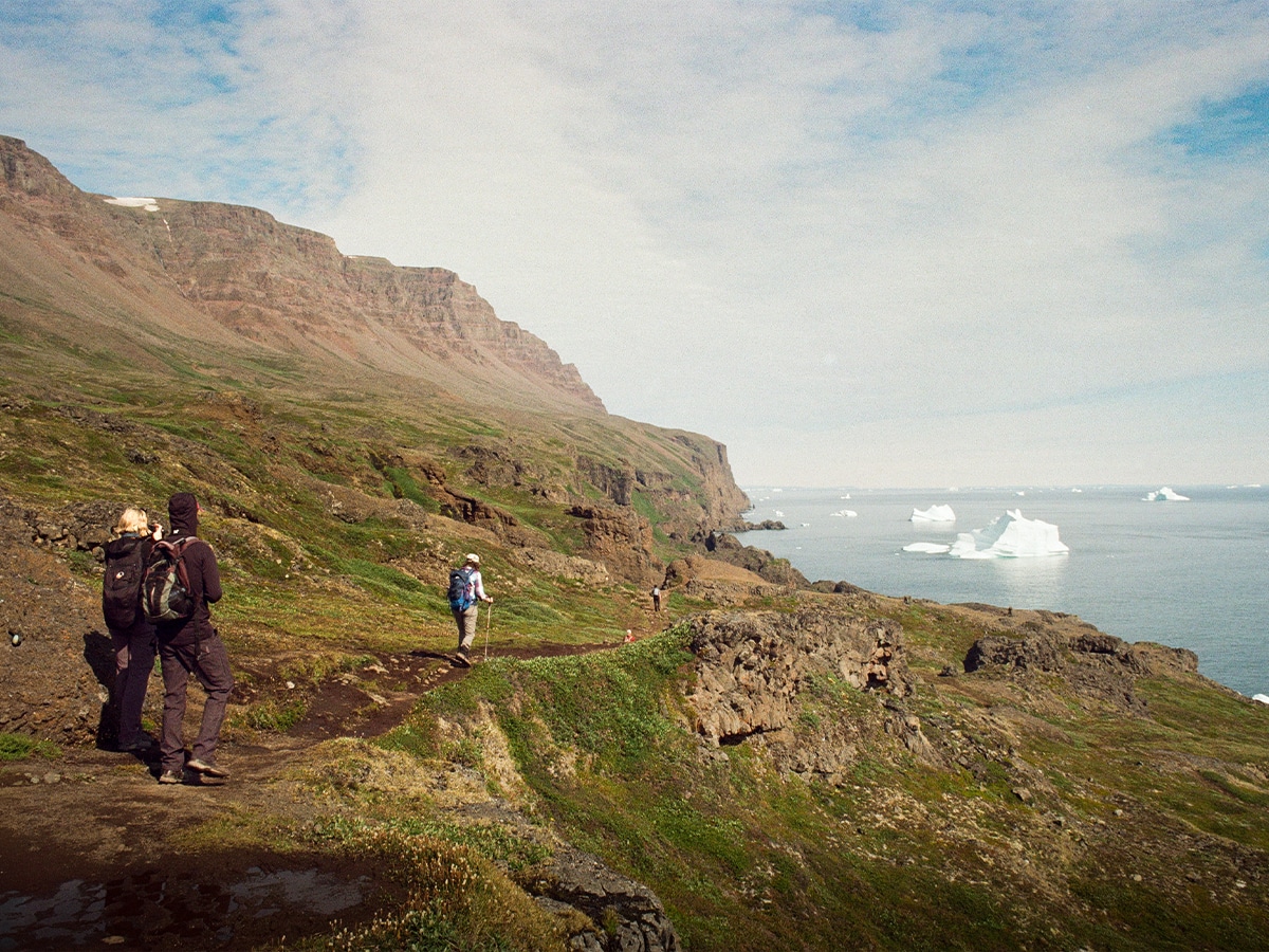 Hiking in Ilulissat, Greenland | Image: Nicholas Hall