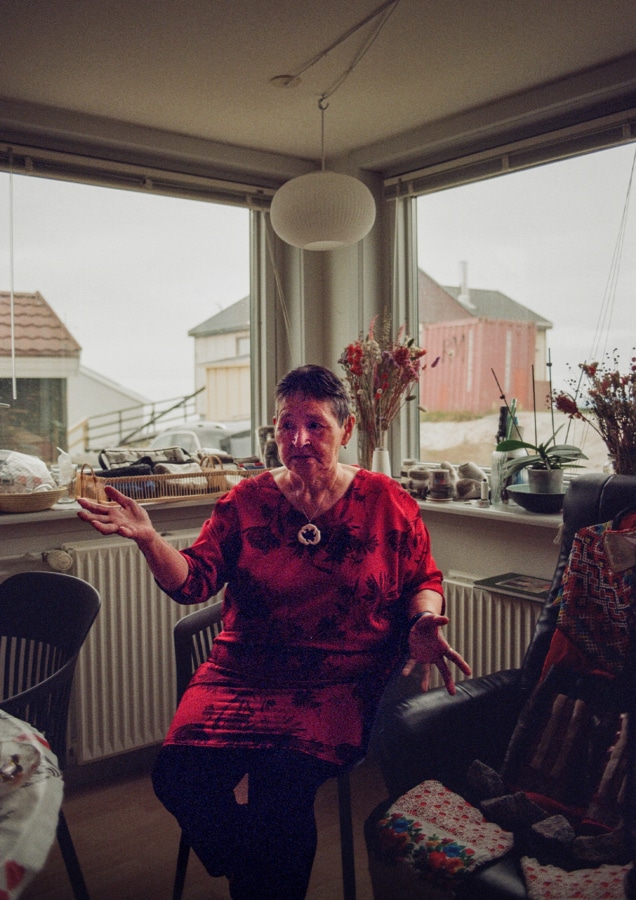 Pauline Jensen hosting Kaffemik in Ilulissat, Greenland | Image: Nicholas Hall